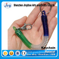 Cheap gift sets custom color spring stoppers keyring spring rings for promotion